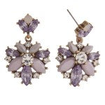 Lavender Crystal Earrings