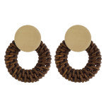 Wicker Detailed Earrings