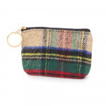 Plaid Coin Purse- Tan