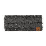 CC Ear Warmer Headband- Dark Grey