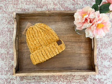 Mustard Chenille CC Beanie