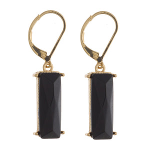 Black Drop Earrings