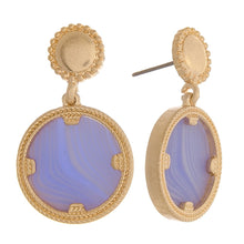 Gold Pendant Earrings