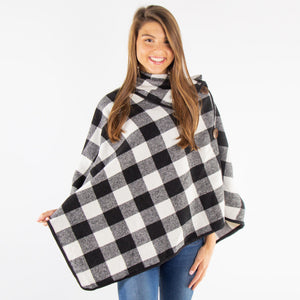 Buffalo Check Poncho