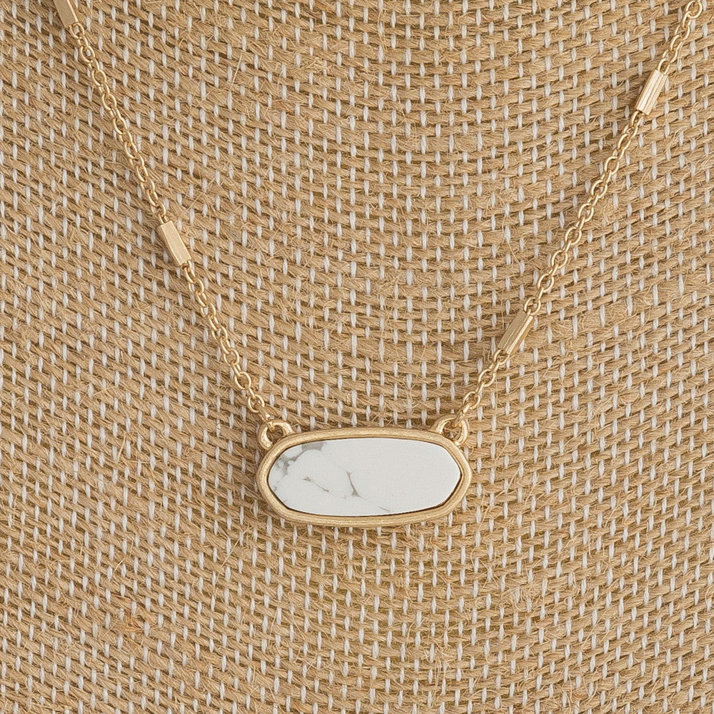 White Pendant Necklace