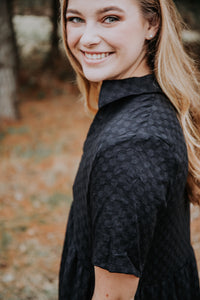 Black Collared Dress