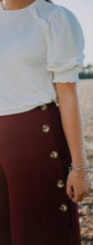 Side Slit Maroon Pant