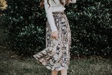 Button Up Snakeskin Skirt