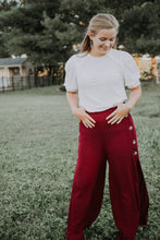 Side Slit Maroon Pant