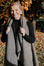 Black & Creme Gingham Vest