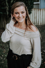 Brown Off the Shoulder Blouse