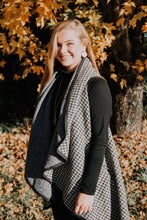 Black & Creme Gingham Vest