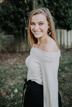 Brown Off the Shoulder Blouse