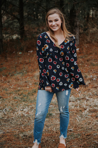 Midnight Floral Bouse