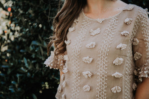 Pom Pom Blouse- Coffee