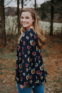 Midnight Floral Bouse
