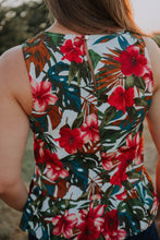 "Paradise" Ruffled Bottom Blouse