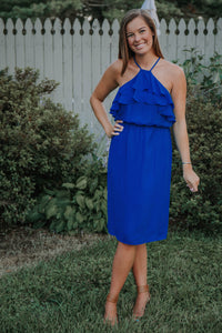 "Oceans" Ruffle Dress