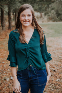 Hunter Green Blouse