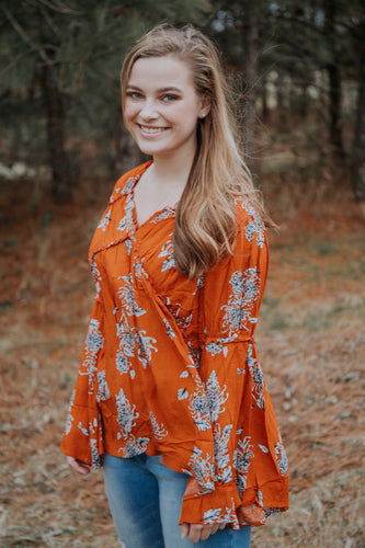 Burnt Orange Blouse