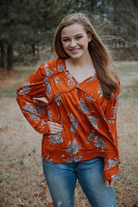 Burnt Orange Blouse