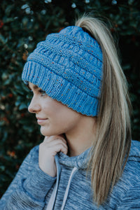 CC Messy Bun Beanie